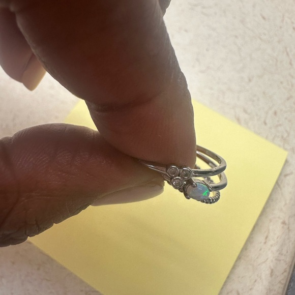 Silver Ring Set -3 Rings - Picture 3 of 8